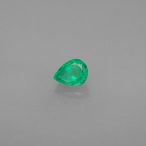 Esmeralda Verde Natural 0.32ct, Formato de pêra, SI