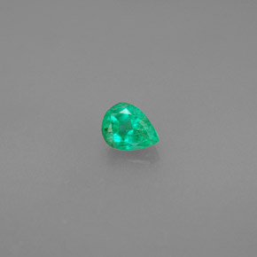 Esmeralda Verde Natural 0.27ct, Formato de pêra, VS-SI