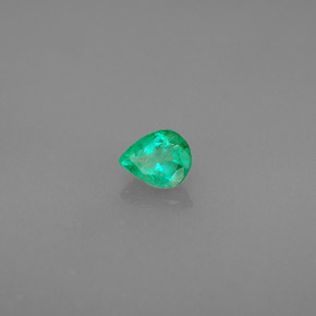 Esmeralda Verde Natural 0.27ct, Formato de pêra, VS-SI