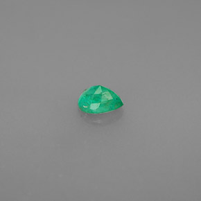 Esmeralda Verde Natural 0.27ct, Formato de pêra, VS-SI