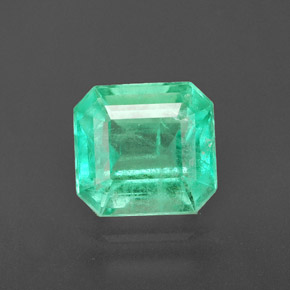 Esmeralda verde natural 1,83ct, corte esmeralda, SI