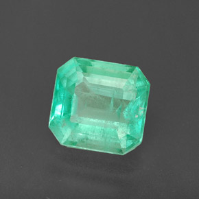 Esmeralda verde natural 1,83ct, corte esmeralda, SI