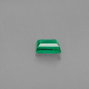 Esmeralda verde natural 0,33ct, baguete, VS-SI
