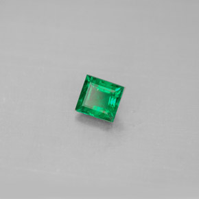 Esmeralda verde natural 0,40ct, baguete, VS-SI