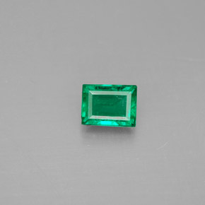 Esmeralda verde natural 0,30ct, baguete, VS-SI