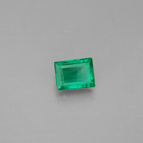 Esmeralda verde natural 0,30ct, baguete, VS-SI