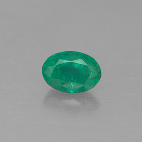 Esmeralda verde natural 0,42ct, corte oval, SI-I1