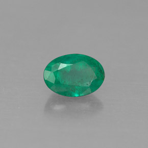 Esmeralda verde natural 0,42ct, corte oval, SI-I1