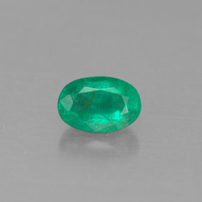 Esmeralda verde natural 0,45ct, corte oval, SI-I1