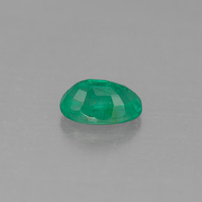 Esmeralda verde natural 0,45ct, corte oval, SI-I1