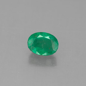 Esmeralda Verde Natural 0.56ct, Corte Oval, SI-I1