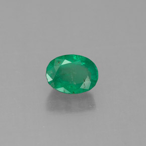 Esmeralda Verde Natural 0.56ct, Corte Oval, SI-I1