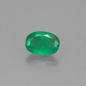 Esmeralda verde natural 0,45ct, corte oval, SI-I1