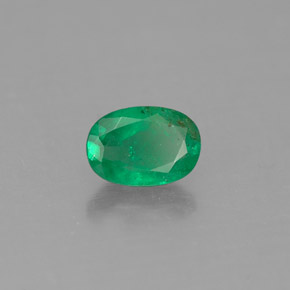 Esmeralda verde natural 0,45ct, corte oval, SI-I1