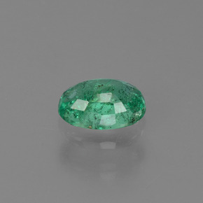 Esmeralda verde natural 0,49ct, corte oval, SI-I1