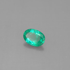 Esmeralda verde natural 0,35ct, corte oval, SI-I1