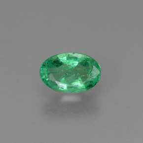 Esmeralda verde natural 0,38ct, corte oval, SI-I1