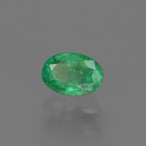 Esmeralda verde natural 0,41ct, corte oval, SI-I1