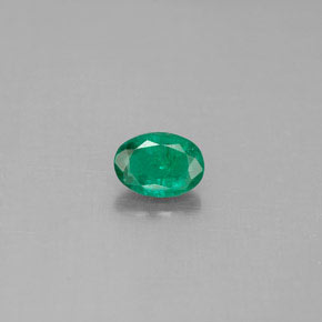 Esmeralda verde natural 0,42ct, corte oval, SI-I1