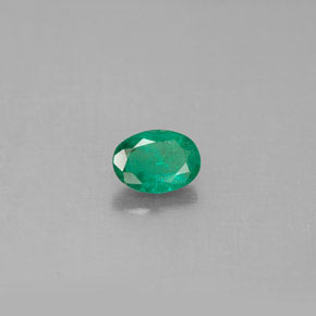 Esmeralda verde natural 0,42ct, corte oval, SI-I1