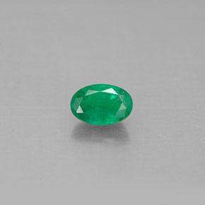 Esmeralda verde natural 0,51ct, corte oval, SI-I1