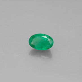 Esmeralda verde natural 0,51ct, corte oval, SI-I1