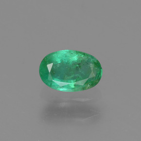 Esmeralda verde natural 0,45ct, corte oval, SI-I1