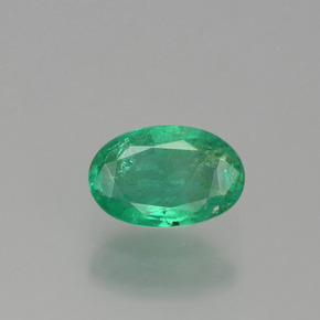 Esmeralda verde natural 0,41ct, corte oval, SI-I1