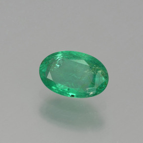Esmeralda verde natural 0,41ct, corte oval, SI-I1