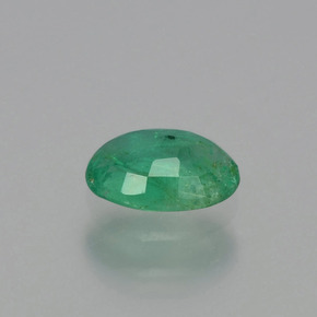 Esmeralda verde natural 0,41ct, corte oval, SI-I1