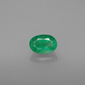 Esmeralda verde natural 0,48ct, corte oval, SI-I1