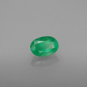 Esmeralda verde natural 0,48ct, corte oval, SI-I1