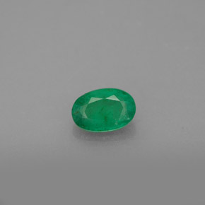 Esmeralda verde natural 0,47ct, corte oval, SI-I1