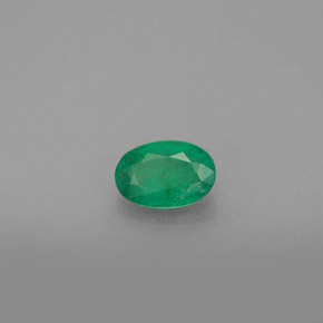 Esmeralda verde natural 0,47ct, corte oval, SI-I1