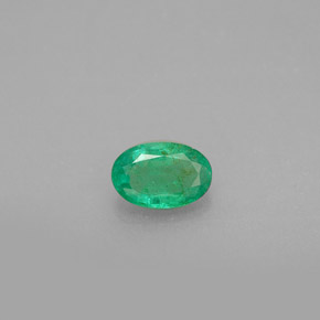 Esmeralda verde natural 0,42ct, corte oval, SI-I1