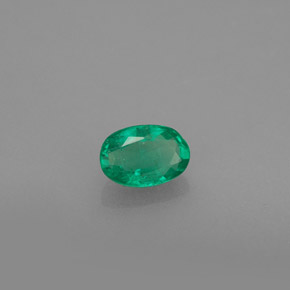 Esmeralda verde natural 0,48ct, corte oval, SI