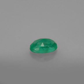 Esmeralda verde natural 0,48ct, corte oval, SI