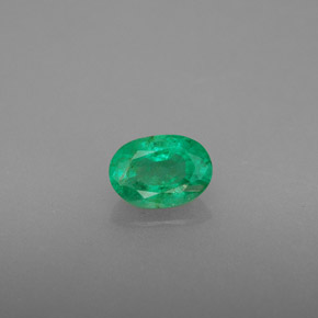 Esmeralda verde natural 0,51ct, corte oval, SI