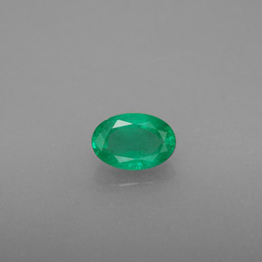 Esmeralda verde natural 0,43ct, corte oval, SI-I1