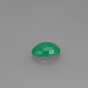 Esmeralda verde natural 0,43ct, corte oval, SI-I1