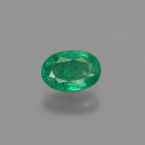Esmeralda verde natural 0,43ct, corte oval, SI-I1