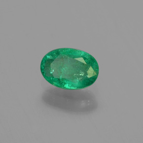 Esmeralda verde natural 0,43ct, corte oval, SI-I1