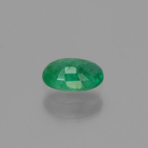 Esmeralda verde natural 0,43ct, corte oval, SI-I1