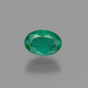 Esmeralda verde natural 0,51ct, corte oval, SI-I1