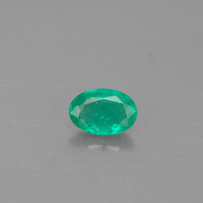 Esmeralda verde natural 0,36ct, corte oval, SI-I1