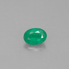 Esmeralda verde natural 0,46ct, corte oval, SI-I1