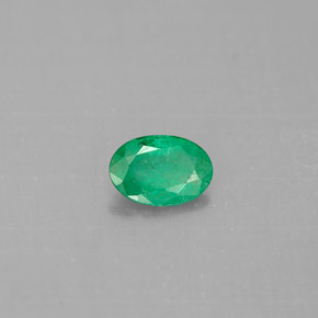 Esmeralda verde natural 0,33ct, corte oval, SI-I1