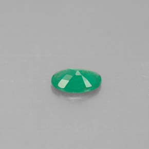 Esmeralda verde natural 0,33ct, corte oval, SI-I1