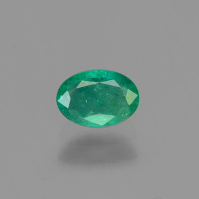 Esmeralda verde natural 0,46ct, corte oval, SI