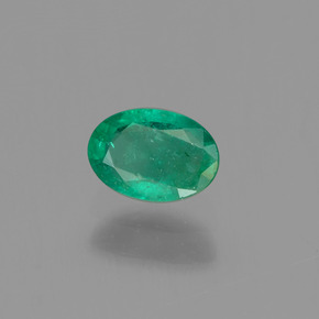 Esmeralda verde natural 0,46ct, corte oval, SI